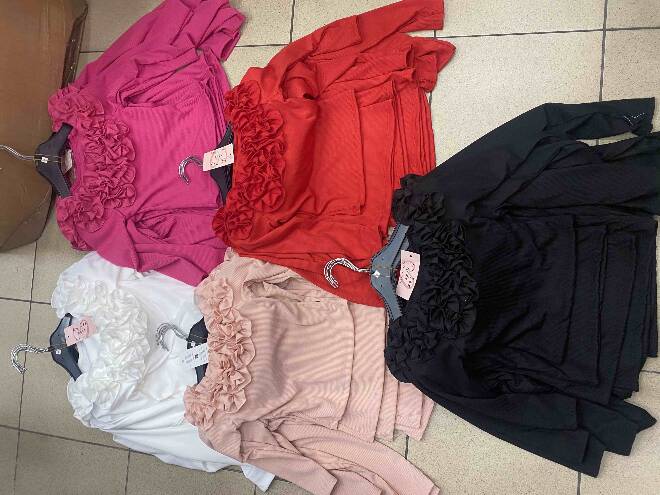 Bluzka dziewczęca 4362 1 kolor  4-14 1