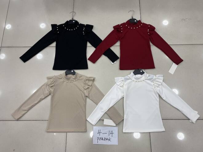 Bluzka dziewczęca 4367 1 kolor  4-14 1