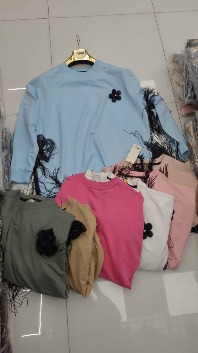 Bluza damskie 4390 Mix KOLOR  Standard (Towar Tureckie) 1