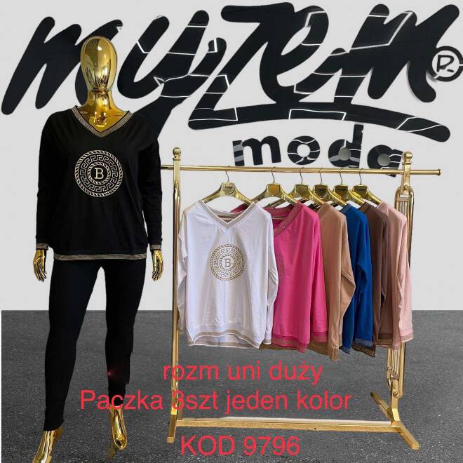 Bluza damskie 9796 Mix KOLOR  Standard (Towar Tureckie) 1