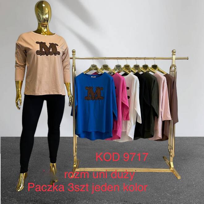 Bluzka damskie 9717 Mix KOLOR  Standard (Towar Tureckie) 1