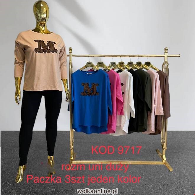 Bluzka damskie 9717 Mix KOLOR  Standard (Towar Tureckie)