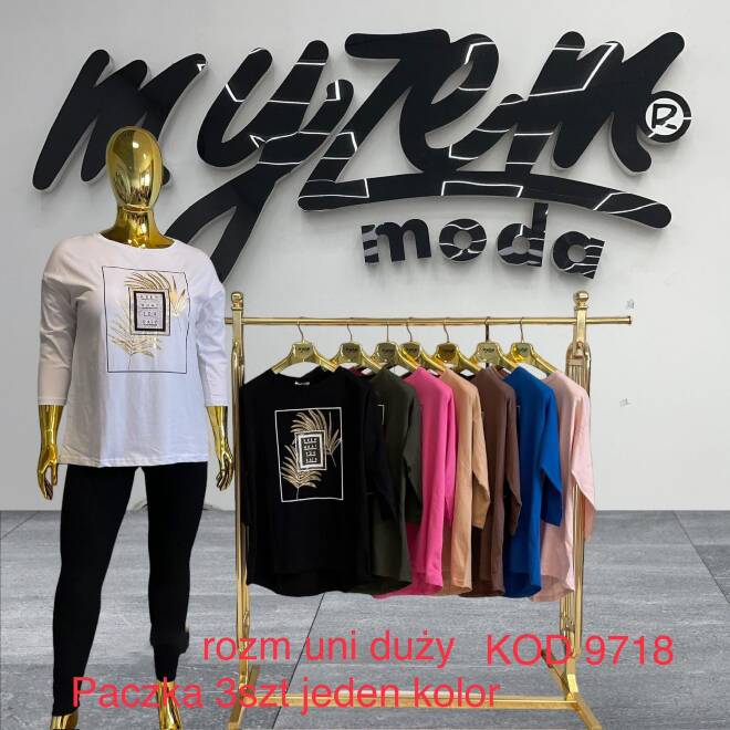 Bluzka damskie 9718 Mix KOLOR  Standard (Towar Tureckie) 1
