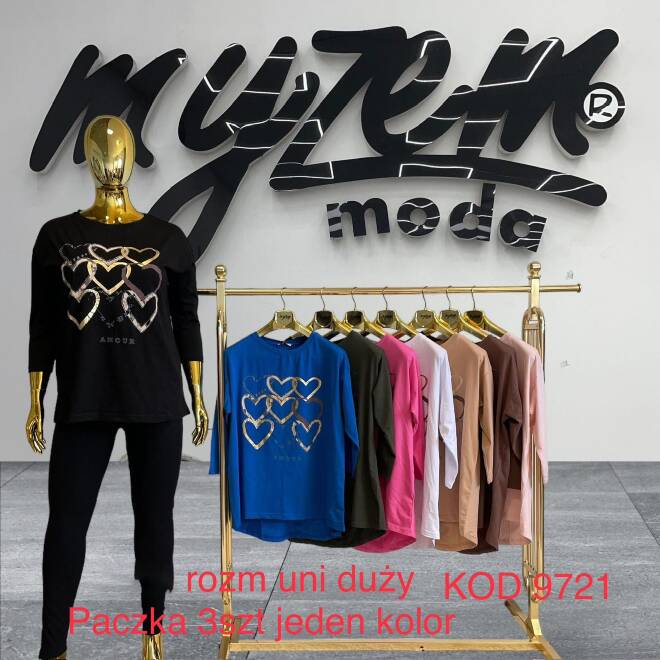 Bluzka damskie 9721 Mix KOLOR  Standard (Towar Tureckie) 1