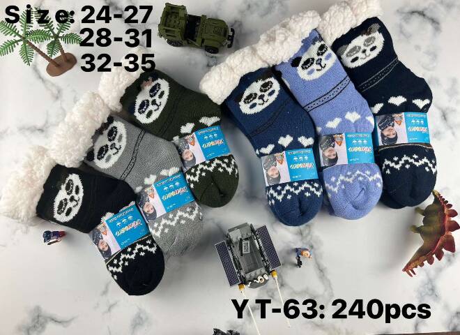 Kapcie-skarpety dziecięce YT-63 Mix KOLOR  24-35 1