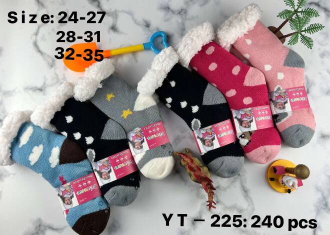 Kapcie-skarpety dziecięce YT-225 Mix KOLOR  24-35