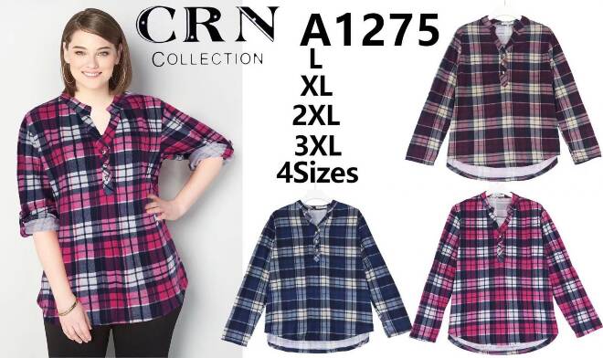 Koszula damskie A1275 Mix KOLOR  L-3XL