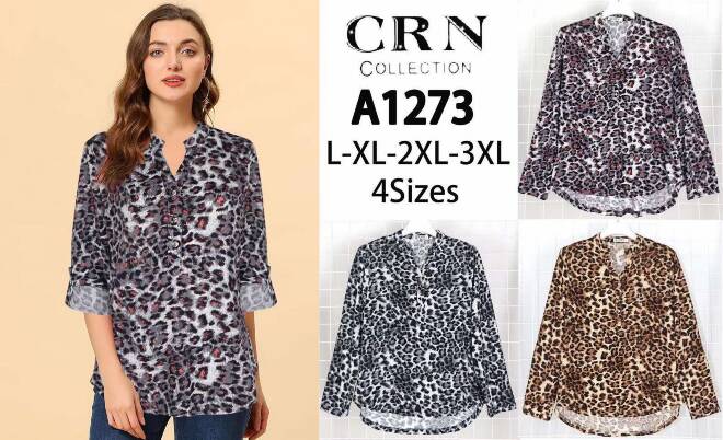 Koszula damskie A1273 Mix KOLOR  L-3XL