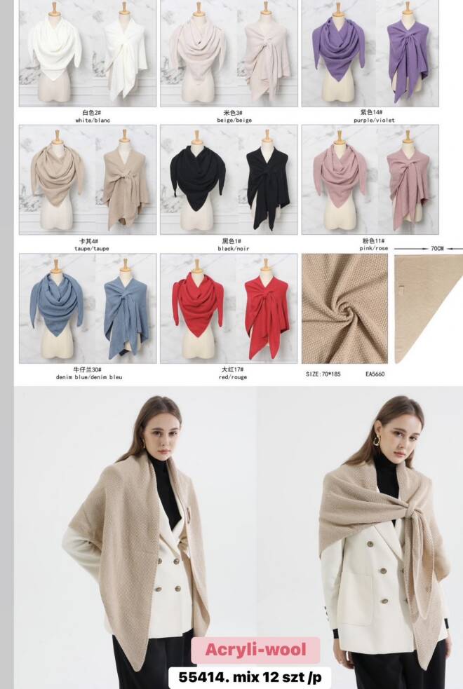 Szalik damskie 55414 Mix KOLOR  Standard 1