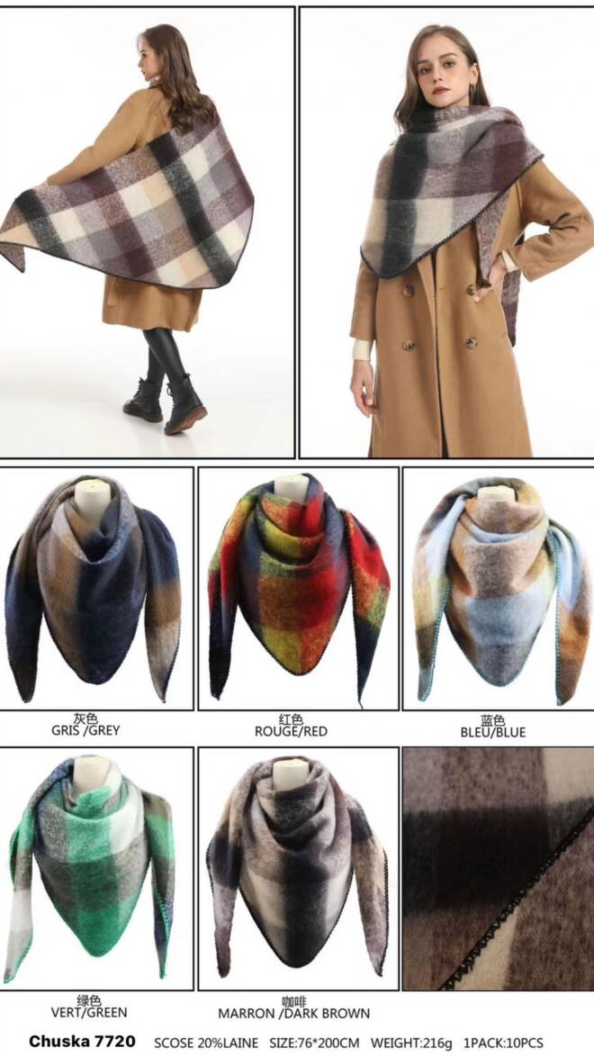 Chustka damskie 7720 Mix KOLOR  Standard