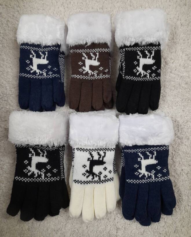 Rękawice damskie 4885 Mix KOLOR  Standard 1