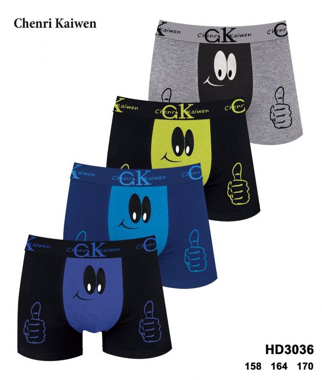 Bokserki chłopięce HD3036 Mix KOLOR  158-170 1