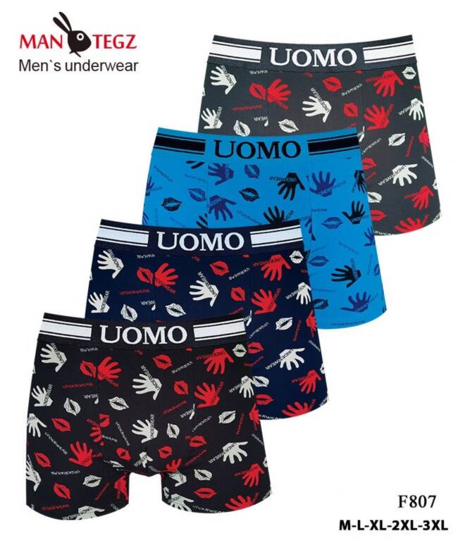 Bokserki męskie F807 Mix KOLOR  M-3XL