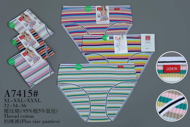 Majtki damskie A7415 Mix KOLOR  XL-3XL