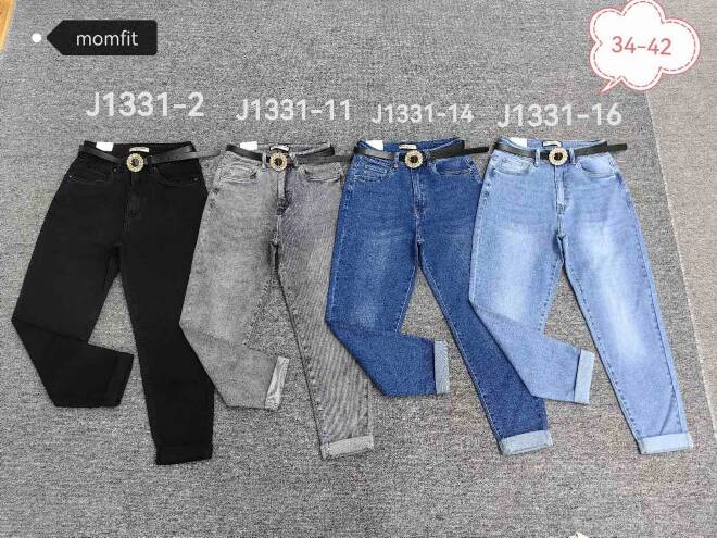 Jeansy damskie J1331-2 1 kolor  34-42