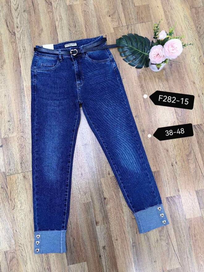 Jeansy damskie F282-15 1 kolor  38-48 1