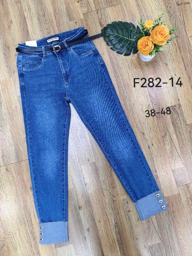 Jeansy damskie F282-14 1 kolor  38-48 1