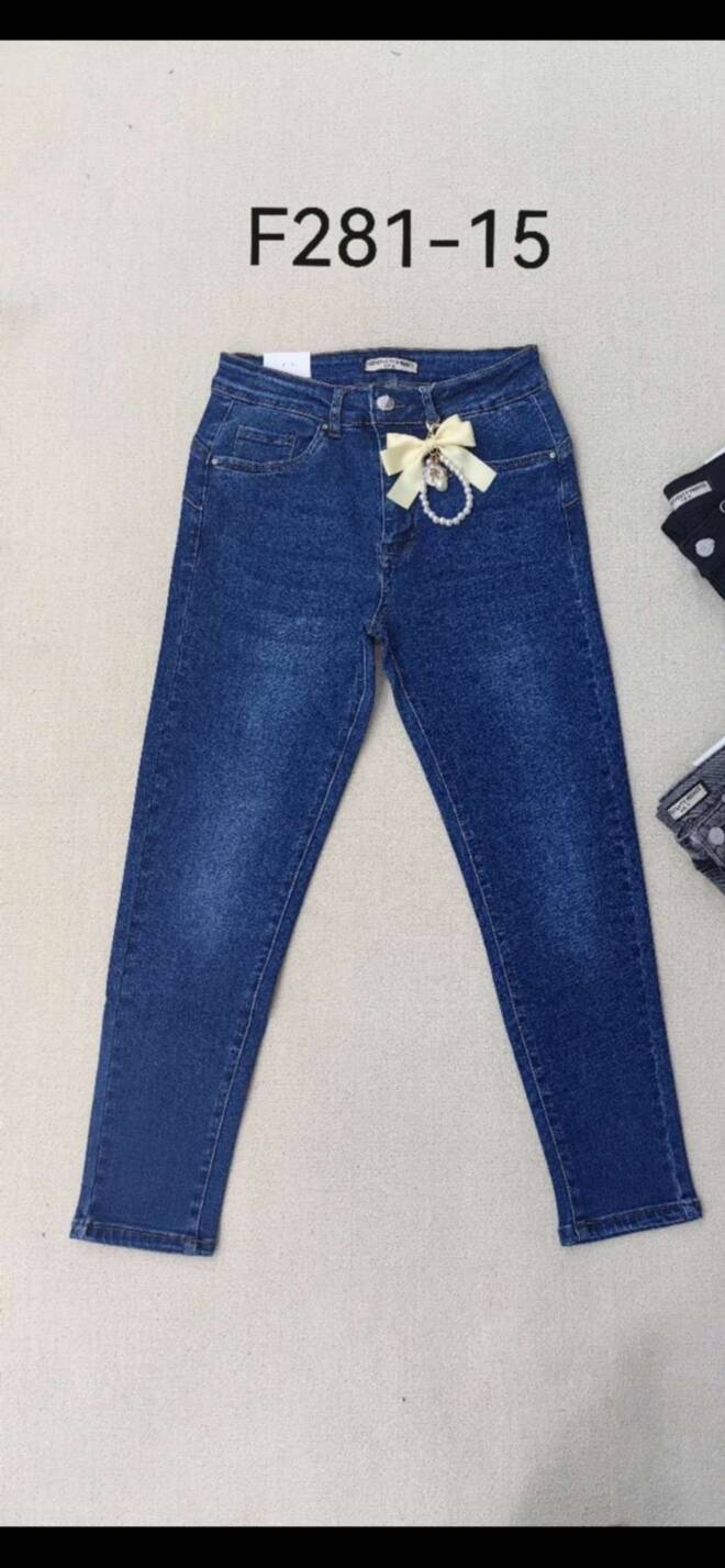 Jeansy damskie F281-15 1 kolor  38-48 1