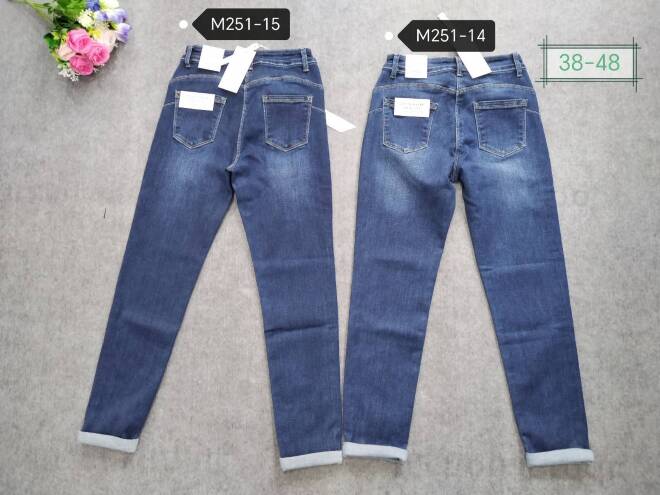 Jeansy damskie M251-15 1 kolor  38-48 1