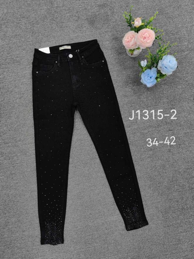 Jeansy damskie J1315-2 1 kolor  34-42