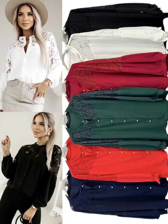 Bluzka damskie 5347 Mix KOLOR  Standard (Towar Włoskie)