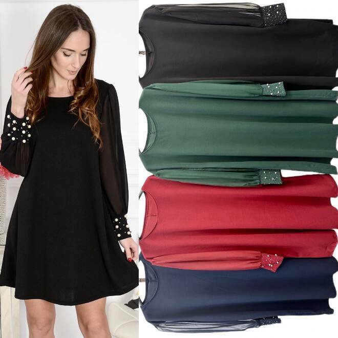 Sukienka damskie 5353 Mix KOLOR  Standard (Towar Włoskie)