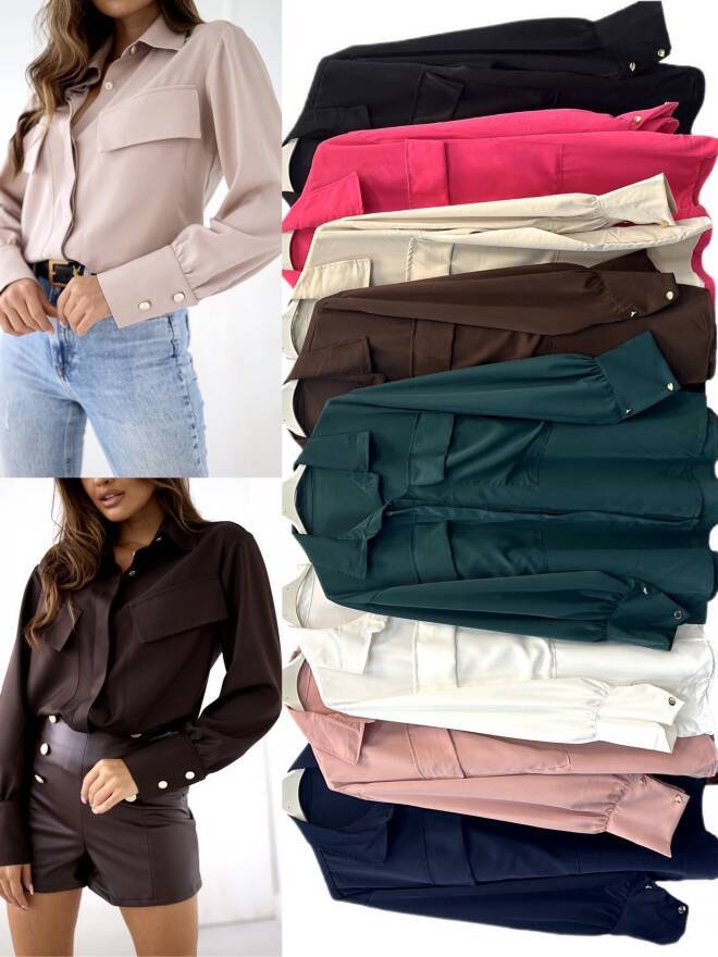 Koszula damskie 5358 Mix KOLOR  Standard (Towar Włoskie) 1