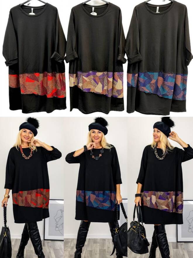 Sukienka damskie 5360 Mix KOLOR  Standard (Towar Włoskie)