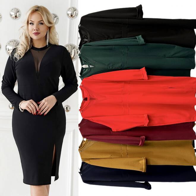 Sukienka damskie 5363 Mix KOLOR  Standard (Towar Włoskie)