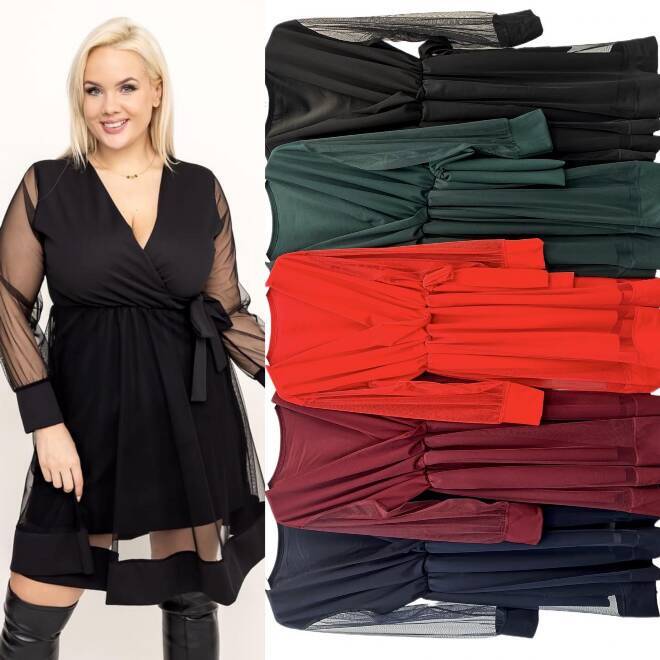 Sukienka damskie 5364 Mix KOLOR  Standard (Towar Włoskie)