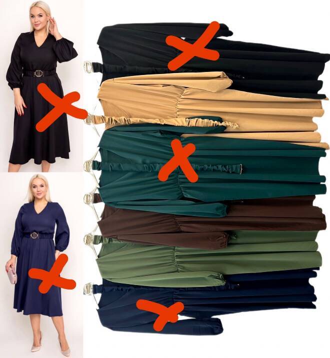 Sukienka damskie 5367 Mix KOLOR  Standard (Towar Włoskie)