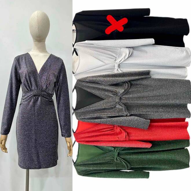 Sukienka damskie 5368 Mix KOLOR  Standard (Towar Włoskie)