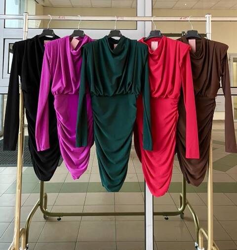 Sukienka damskie 0610 Mix kolor Standard (Towar Włoskie)