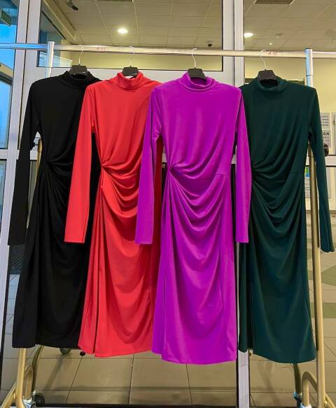 Sukienka damskie 2084 Mix kolor Standard (Towar Włoskie)