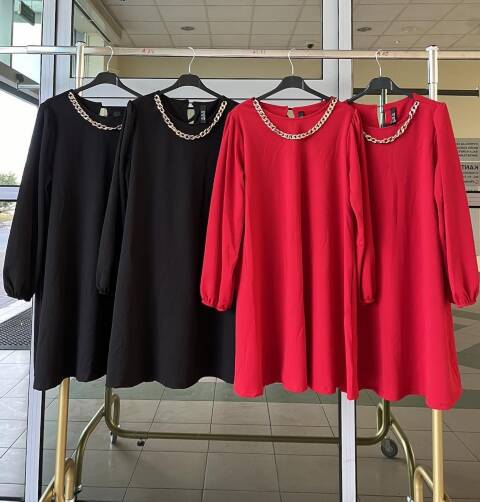 Sukienka damskie 2086 Mix kolor Standard (Towar Włoskie)