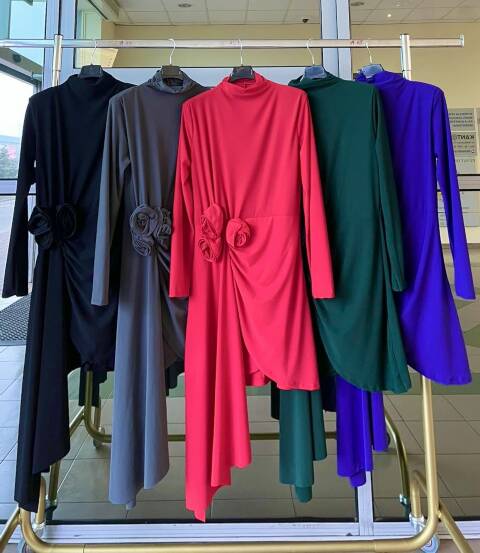 Sukienka damskie 2087 Mix kolor Standard (Towar Włoskie)