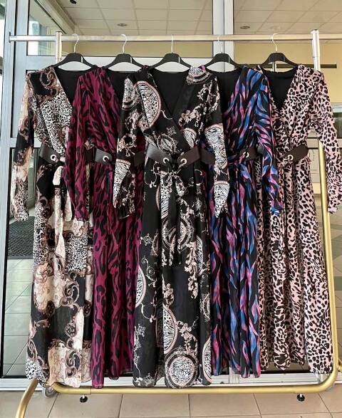 Sukienka damskie 2089 Mix kolor Standard (Towar Włoskie) 1