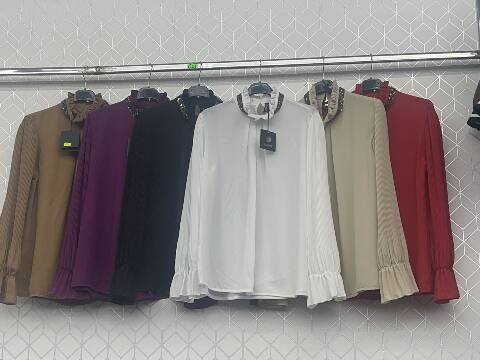 Bluzka damskie 2294 Mix kolor Sandard (Towar Włoskie)