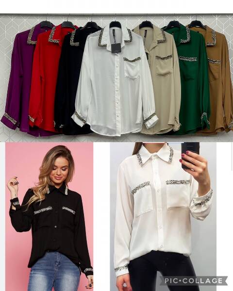 Bluzka damskie 2299 Mix kolor Sandard (Towar Włoskie) 1