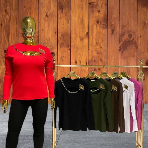 Bluzka damskie 2323 1 kolor Standard