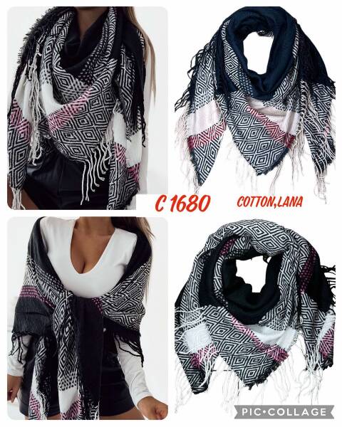 Chustka damskie C1680 Mix kolor Standard