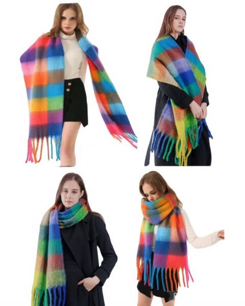 Szaliki damskie 3250 Mix kolor Standard 1