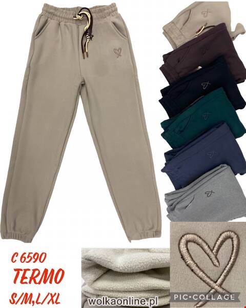 Spodnie dresowe damskie C6590 Mix kolor S/M-L/XL