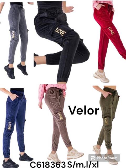 Spodnie dresowe damskie C618363 Mix kolor S/M-L/XL