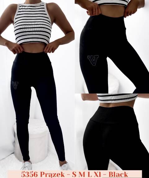 Leginsy damskie 5356 1 kolor S-XL