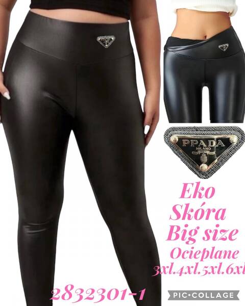 Spodnie z eko-skóry damskie 2832301-1 1 kolor 3XL-6XL 1