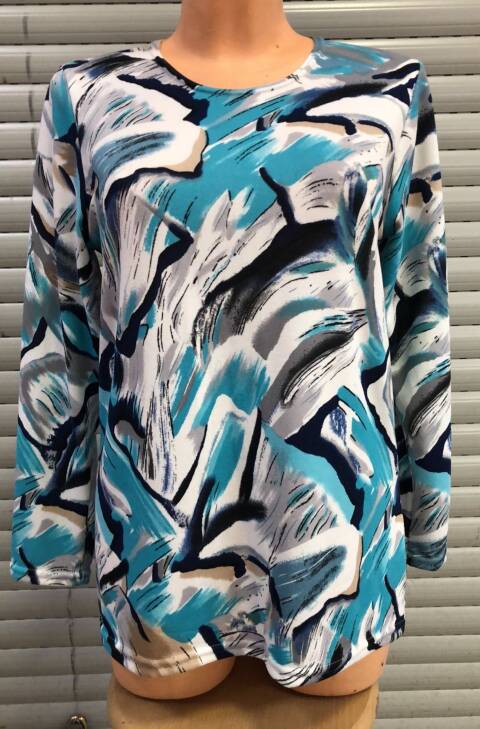 Bluzka damskie 3348 Mix kolor L-4XL (Towar Ploskie) 1