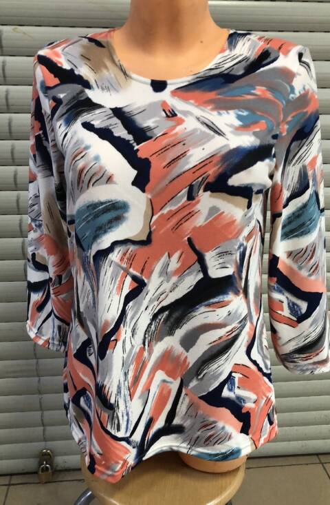 Bluzka damskie 3353 Mix kolor L-4XL (Towar Ploskie) 1