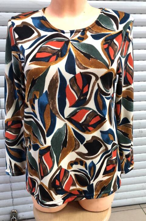 Bluzka damskie 3356 Mix kolor L-4XL (Towar Ploskie) 1