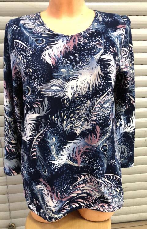 Bluzka damskie 3358 Mix kolor L-4XL (Towar Ploskie) 1